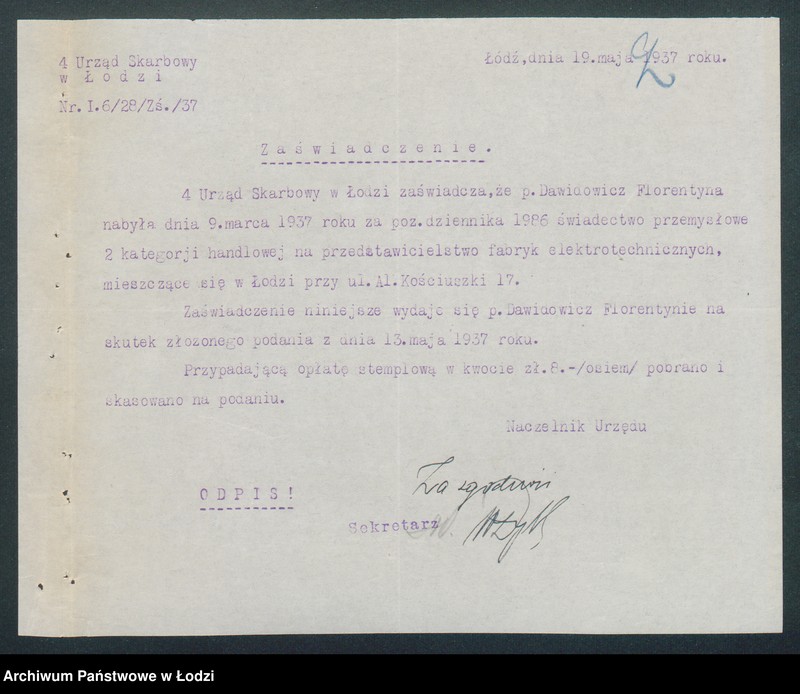 Obraz 4 z jednostki "Elektroaparat- Florentyna Dawidowicz- biuro techniczno-handlowe"