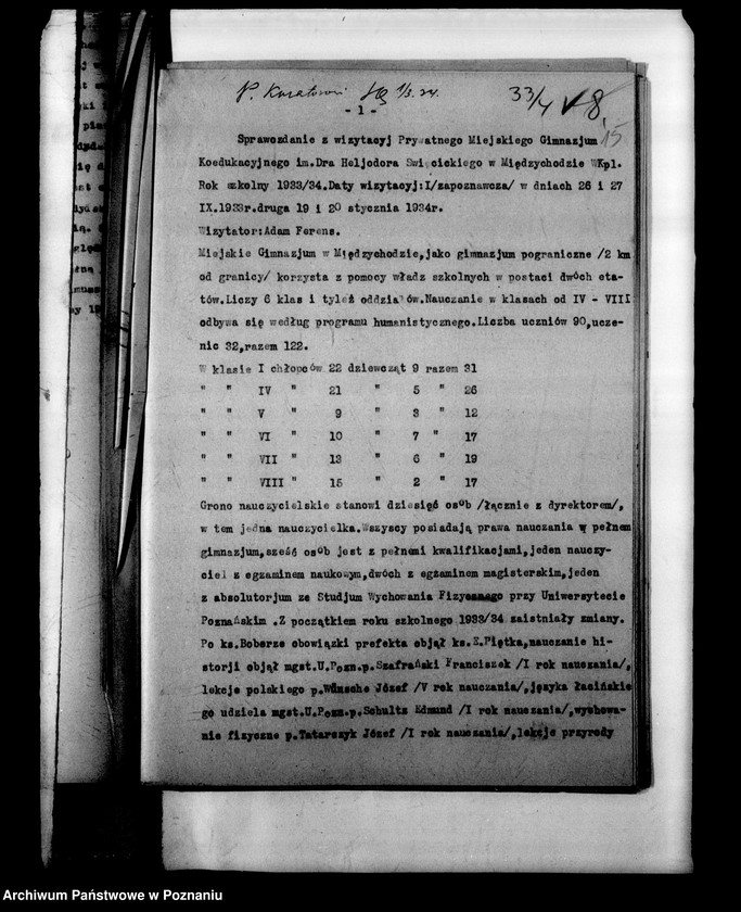 Obraz 18 z jednostki "Prywatne Miejskie Gimnazjum Koedukacyjne- Międzychód- [sprawozdania z wizytacji]"