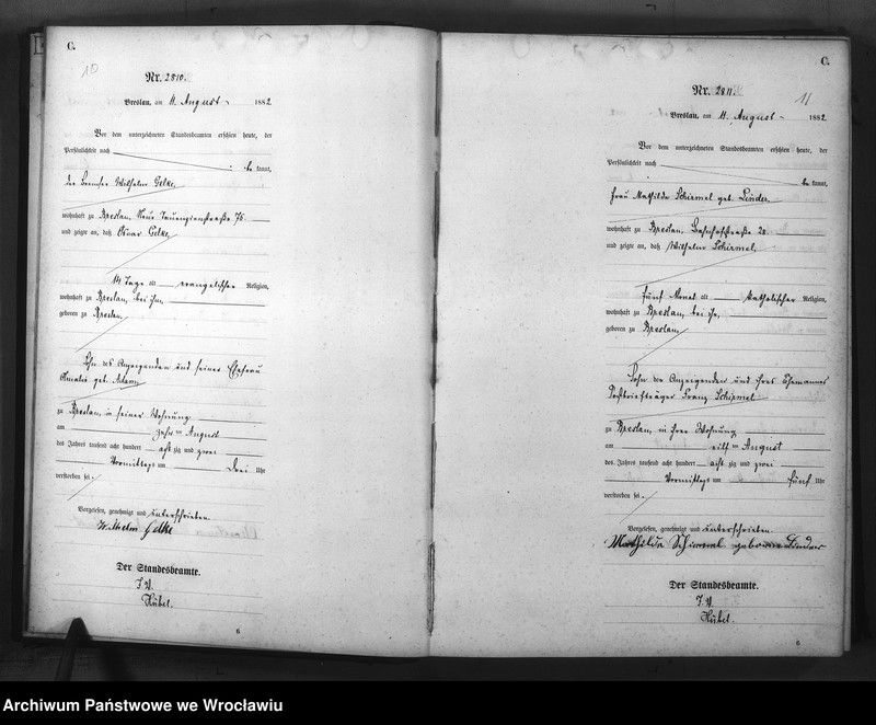 image.from.unit.number "Sterbe-Haupt-Register Breslau II 1882 Band 8"