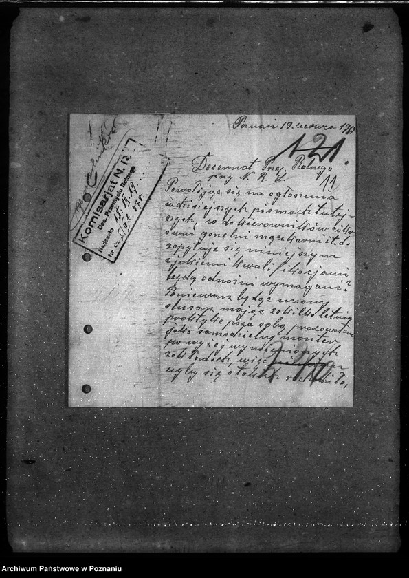 Obraz 15 z jednostki "Naczelna Rada Ludowa w Poznaniu wnioski rzemieślników"