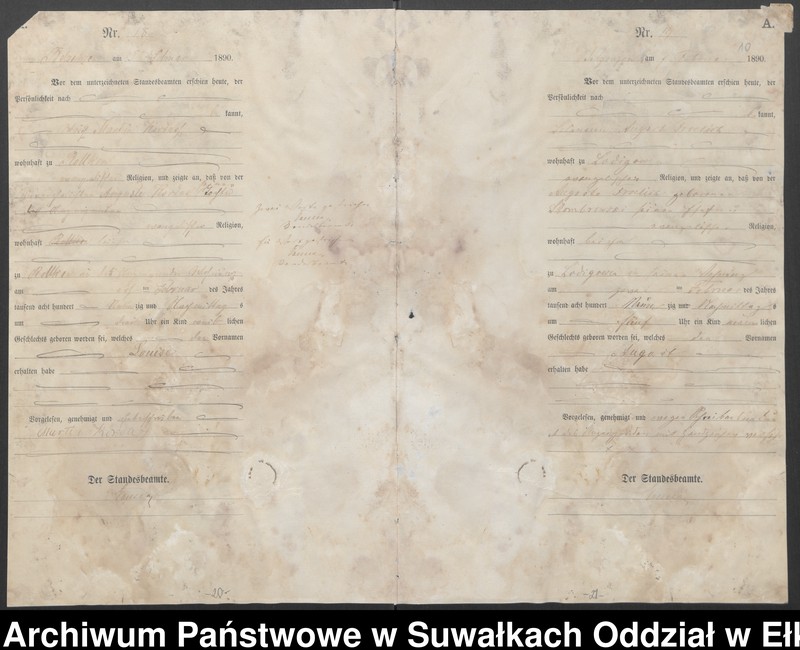 image.from.unit.number "[Geburts-Haupt-Register des Königlichen Preussischen Standes-Amtes Belzonzen Kreis Johannisburg]"