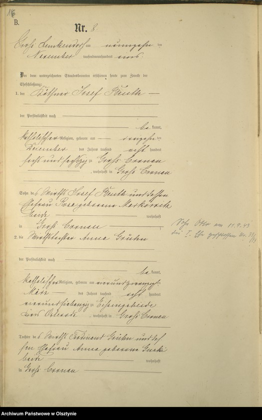 image.from.unit.number "Heiraths-Haupt-Register Nr 1 - 8"