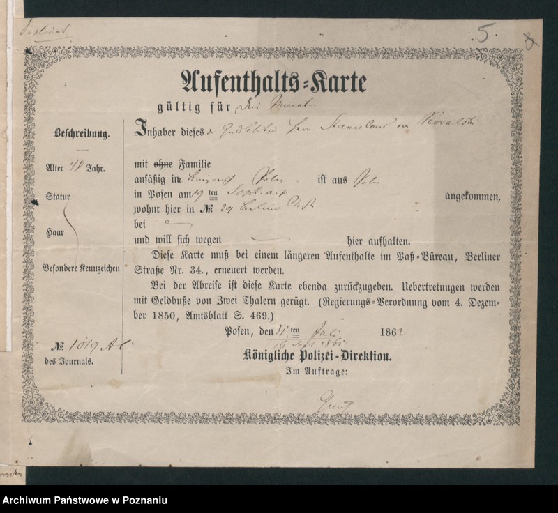 Obraz 8 z jednostki "A. betr. Stanislaus von Wierusz-Kowalski"