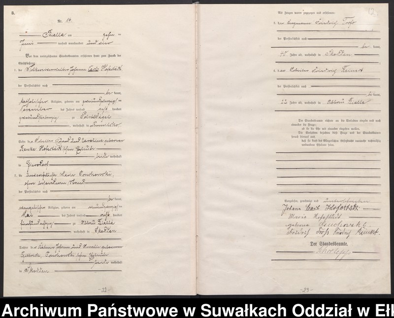 image.from.unit.number "[Heirats-Haupt-Register des Königlichen Preussischen Standes-Amtes Bialla Kreis Johannisburg]"