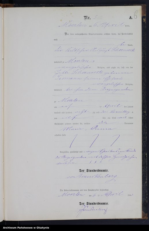 image.from.unit.number "Gewburts-Neben-Register Nr 1 - 13"