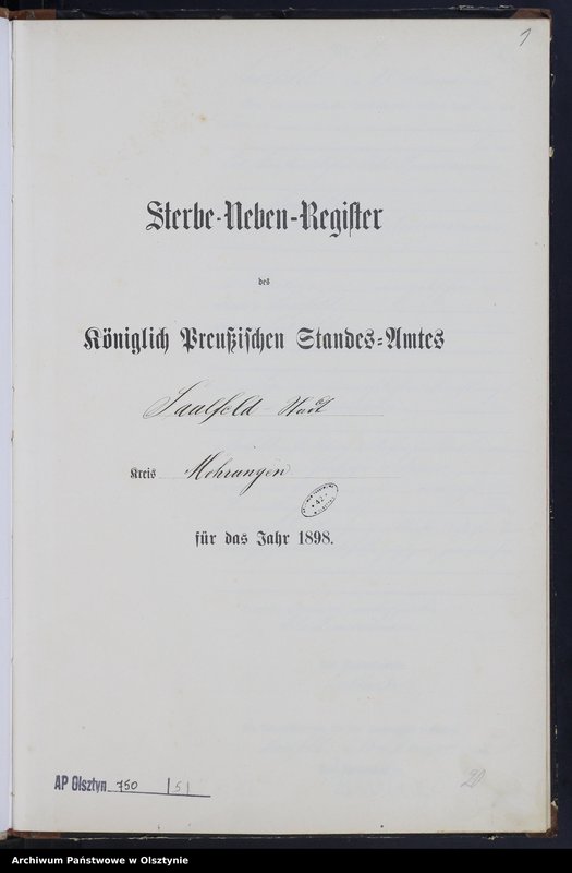 image.from.unit.number "Sterbe-Neben-Register Nr 1 - 46"