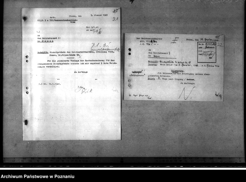 Obraz 15 z jednostki "Dienstgebäude des Reichsstatthälters Dr. Wilmsstrasse 58 - Poznań"