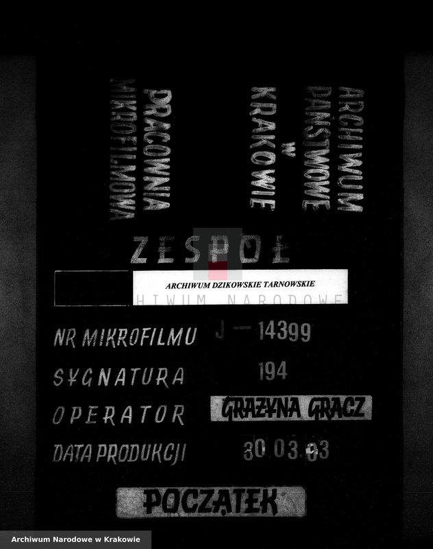 Obraz 1 z jednostki "Inwentarz dóbr dzikowskich"