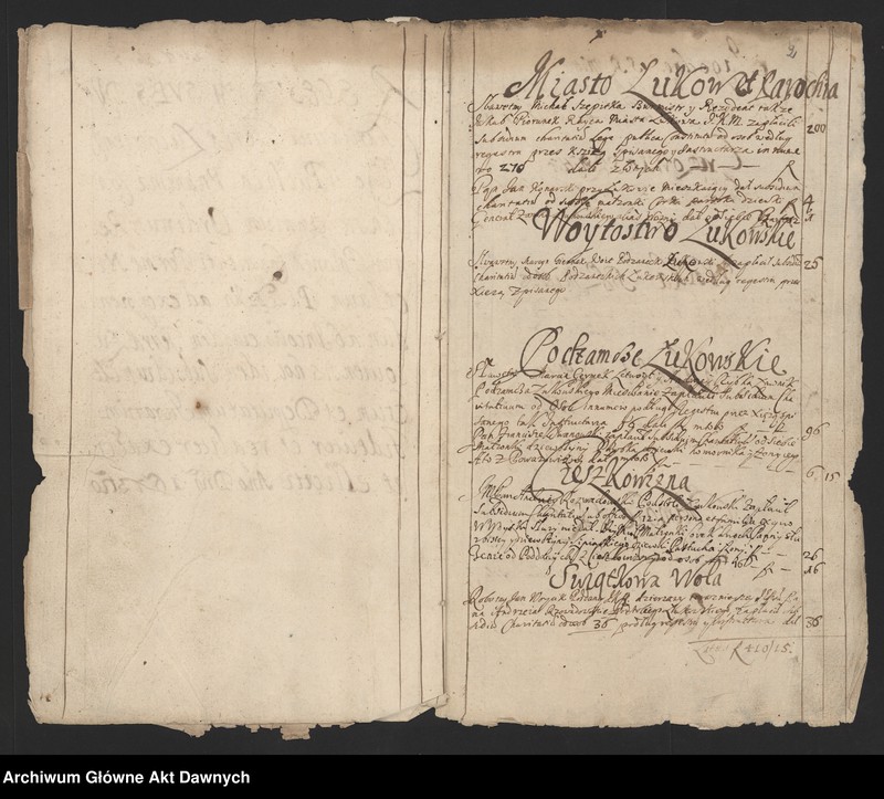 image.from.unit.number "Rejestry pogłównego generalnego z różnych województw."