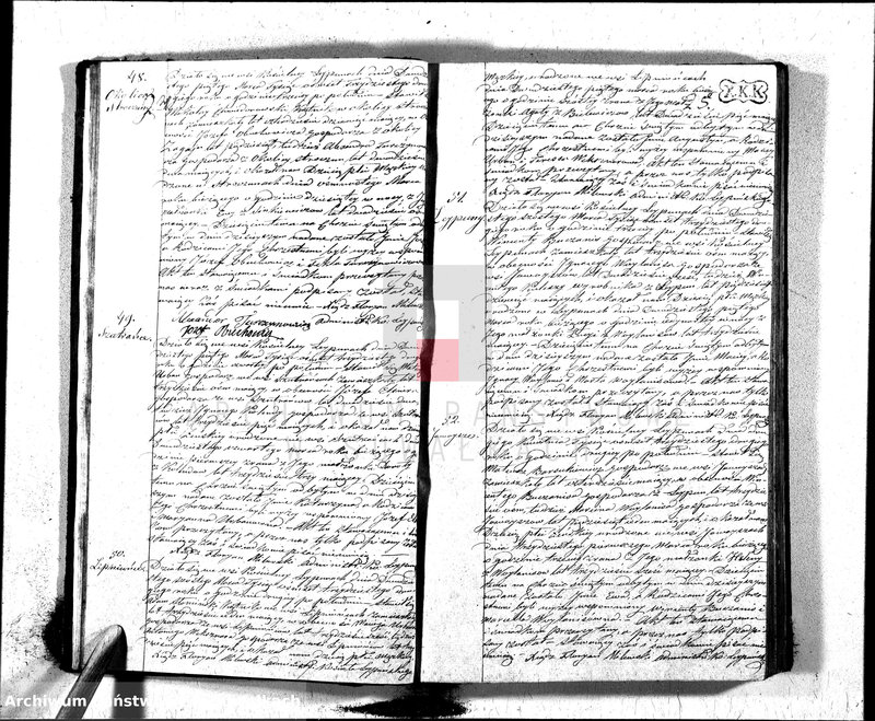image.from.unit.number "Księga Duplikatu zawierająca w sobie akta Urodzonych, Zaślubionych i Umarłych z Roku 1832 Parafij Leypuńskiey"