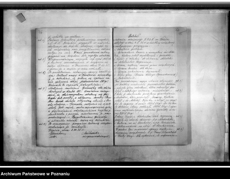 Obraz 17 z jednostki "Protokolarz zebrań, statut"