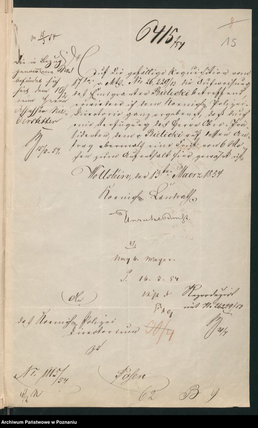 Obraz 18 z jednostki "A. betr. den polnischen Emigranten Josef Felix Bielicki Hauslehrer beim Fürsten Czartoryski"