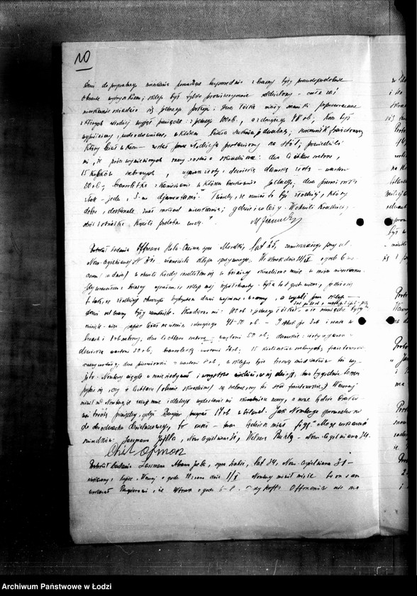 Obraz 13 z jednostki "Akta w sprawie Nomberga Dawida s. Haskla i innych, a mianowicie Bergera Hila syna Icka oskarżonych o kradzież"