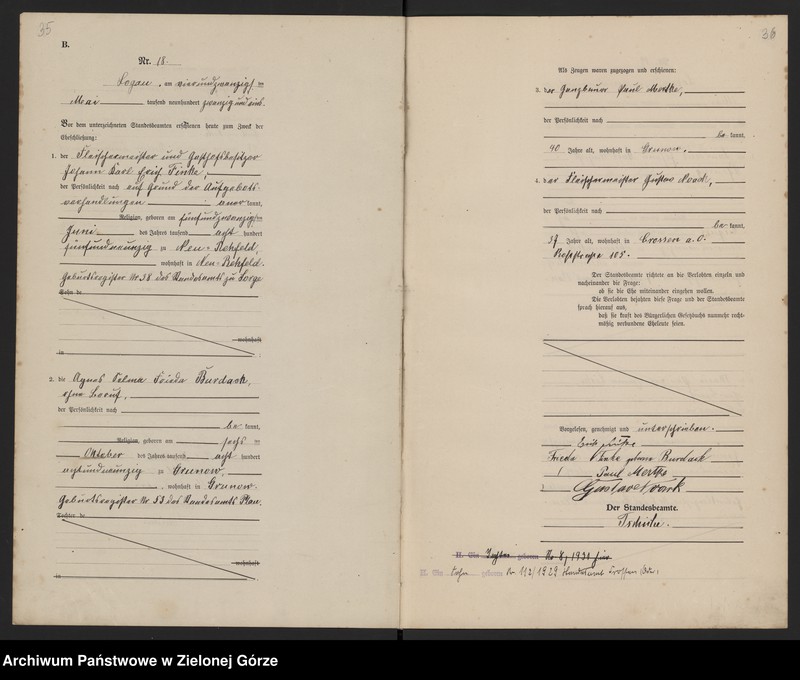 Obraz 20 z jednostki "[Księga małżeństw]"