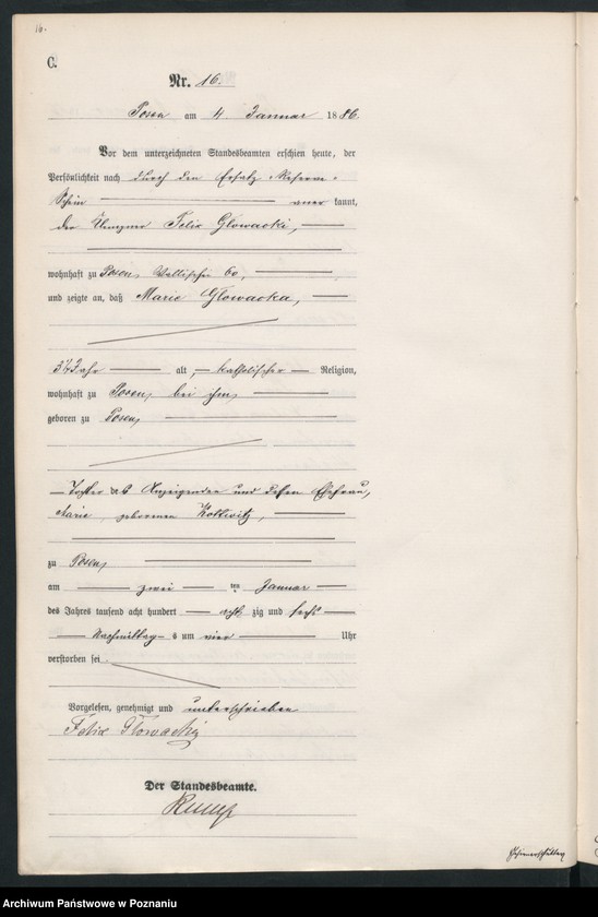 Obraz 19 z jednostki "Księga zgonów t. I"