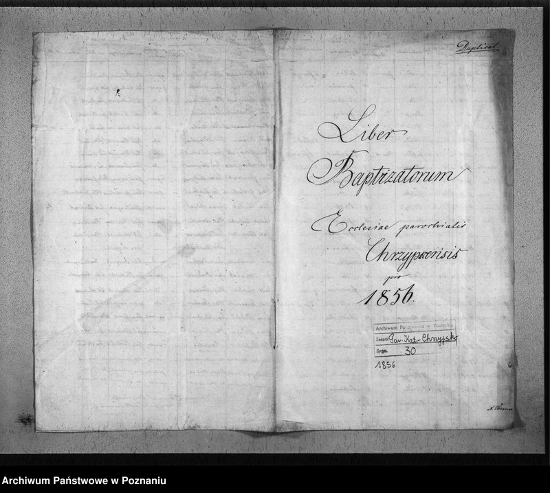 Obraz 2 z jednostki "Liber baptisatorum"
