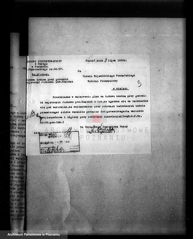 Obraz 7 z jednostki "Budowa gorzelni w maj. Jurkowo, pow. kościański, własność Kajetan Morawski"