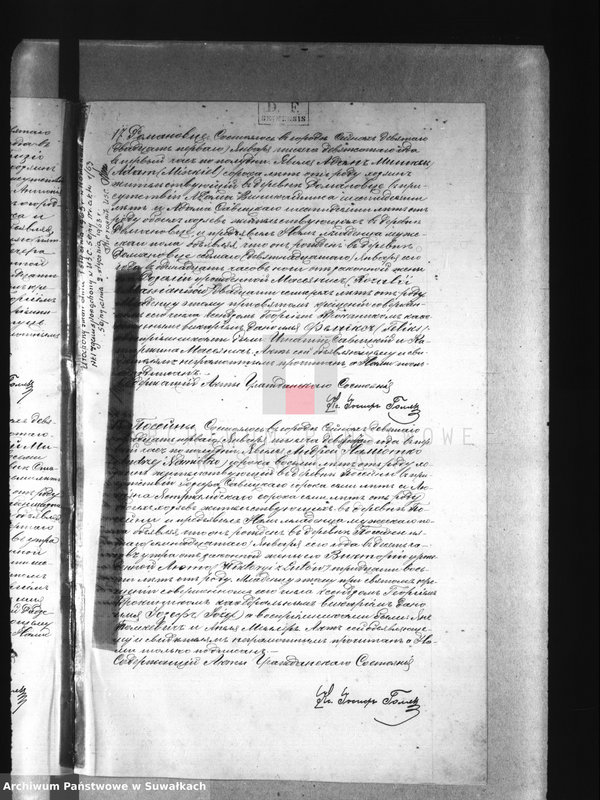 Obraz 14 z jednostki "[Księga akt urodzeń, małżeństw i zgonów wyznania rzymskokatolickiego parafii w Sejnach]."