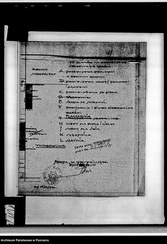 Obraz 15 z jednostki "Zatwierdzenie projektu przebudowy i rozbudowy Rzeźni Miejskiej w Środzie nr 478 własność Magistratu miasta Środy"