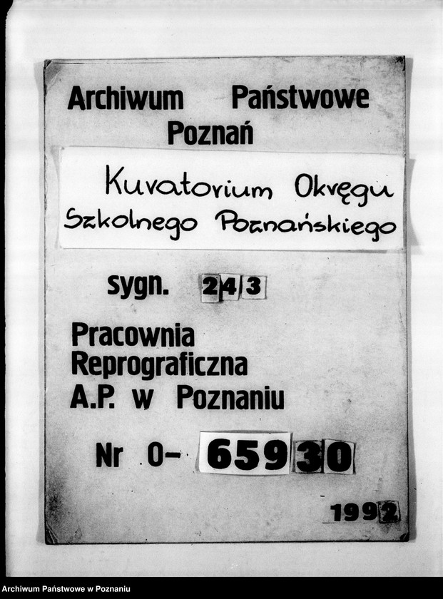 Obraz 1 z jednostki "Prywatna Szkoła Powszechna z niemieckim językiem nauczania Sobótka powiat Ostrów"