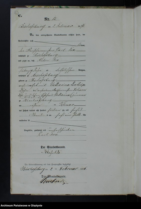 image.from.unit.number "Sterbe-Neben-Register Nr 1 - 18"