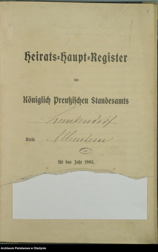 image.from.unit.number "Heiraths-Haupt-Register Nr 1 - 14; 1-17"