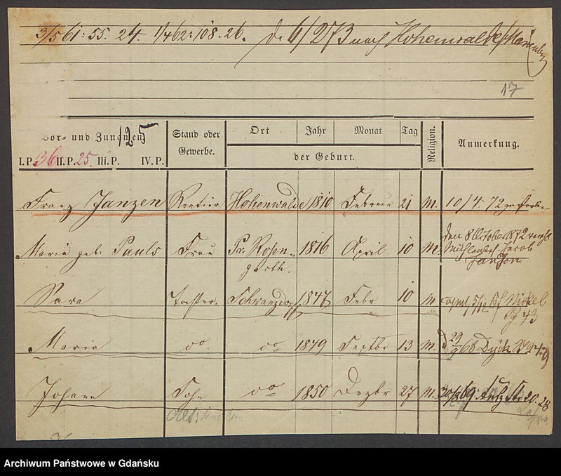 image.from.unit.number "Karty meldunkowe: Janzen E. - Janzon "