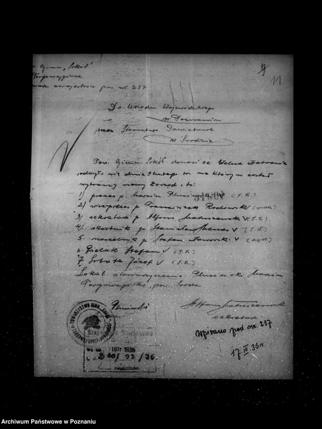 Obraz 15 z jednostki "/Towarzystwo Gimnastyczne Sokół w Targowej Górce powiat Środa - rejestracja/"