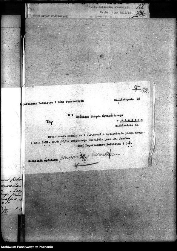 Obraz 16 z jednostki "Sprawy szczegółowo-administracyjne Aprowizacja Kongresówki"