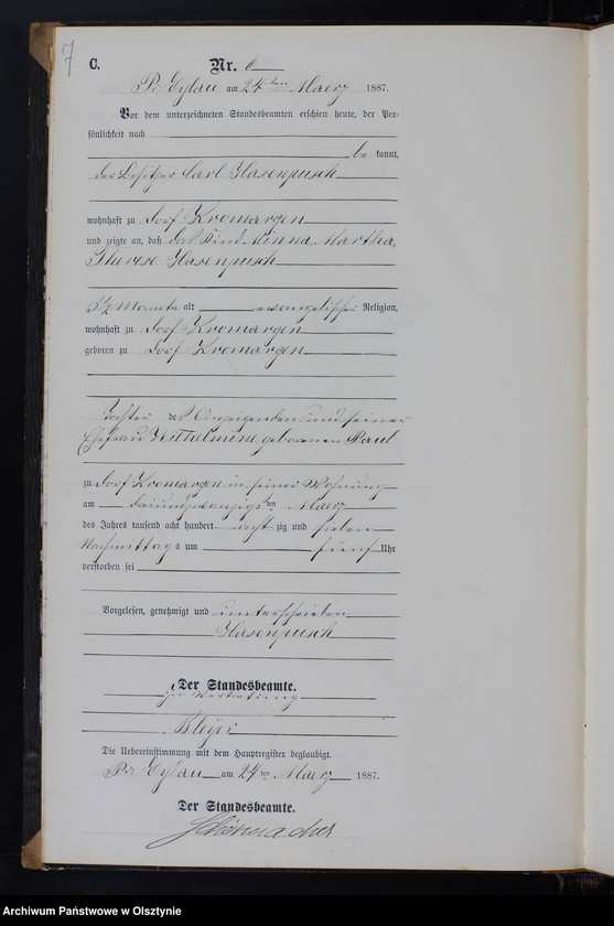 image.from.unit.number "Sterbe-Neben-Register Nr 1 - 25"