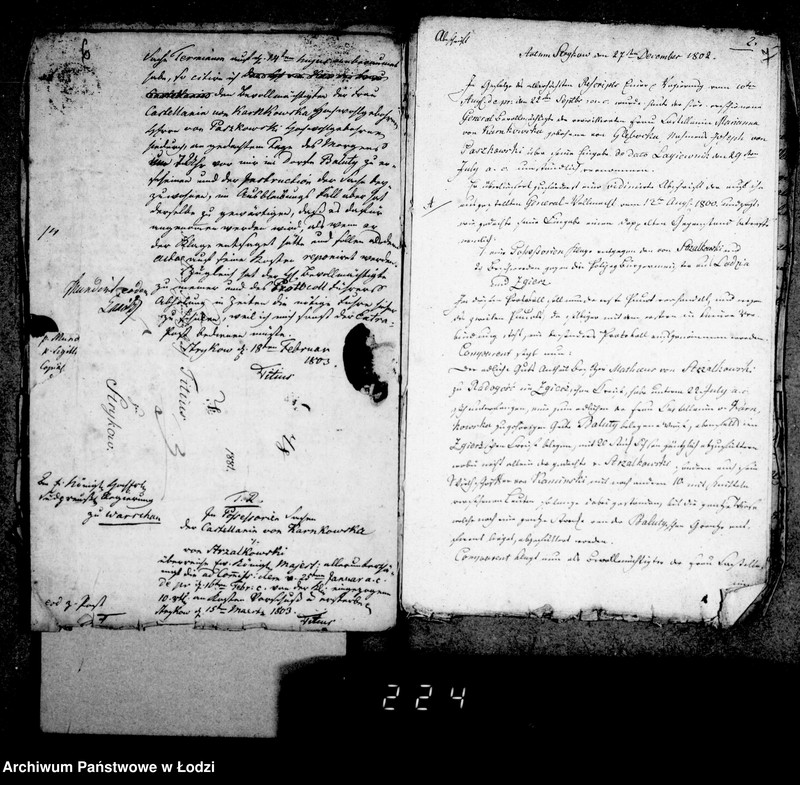 Obraz 7 z jednostki "Akta tyczące się sporu granicznego pomiędzy gminą miasta Łodzi a Dobrami Radogoszcz i Bałutami"