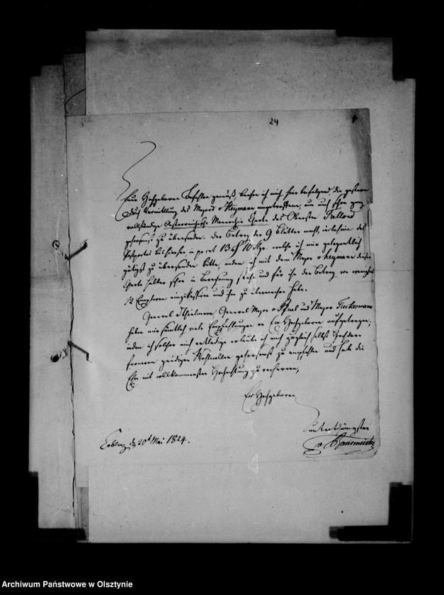 image.from.unit.number "/Schriftwechsel des Kommandeurs der 2 Kavalerie- Brigade Gf. Karl Lehndorff u. a. /"