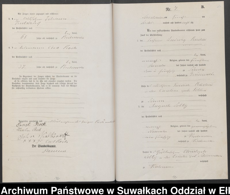 image.from.unit.number "Heiraths-Haupt-Register des Königlich Preussischen Standes-Amtes Forstrevier Nicolaiken Kreis Sensburg für das Jahr 1878 [do 1881]"
