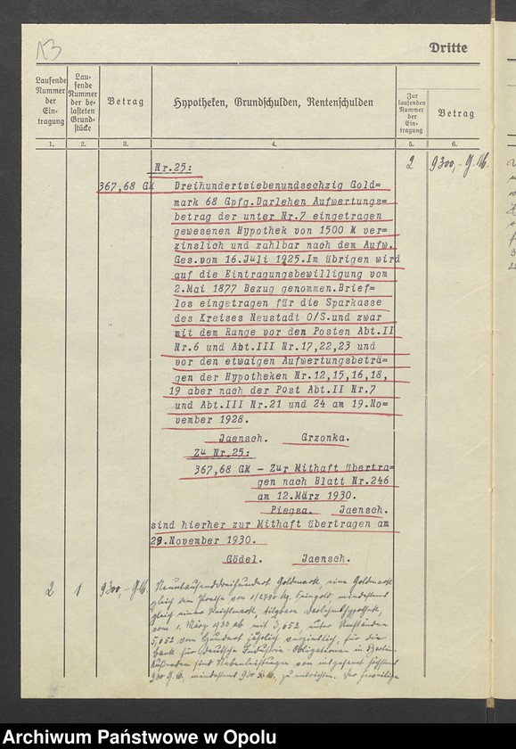 image.from.unit.number "Tabelle zu den Grundakten für Band VII, Bl. 247 Kohlsdorf Paul Drutschmann"