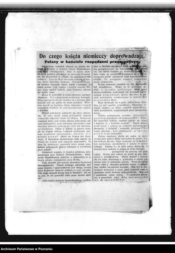 Obraz 12 z jednostki "Zbiór wycinków prasowych dotyczących działalności Towarzystwa "Straż" i innych towarzystw polskich w Oberhausen"