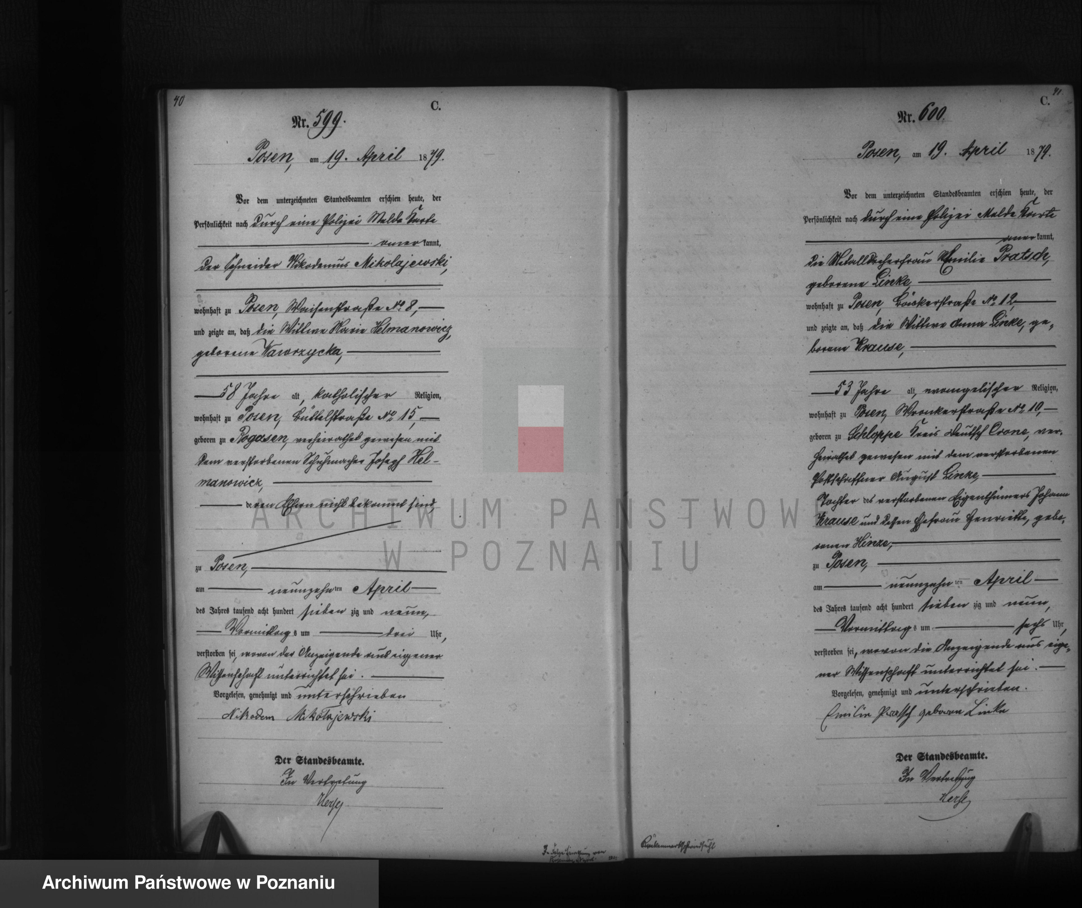 Skan z jednostki: Księga zgonów t. II