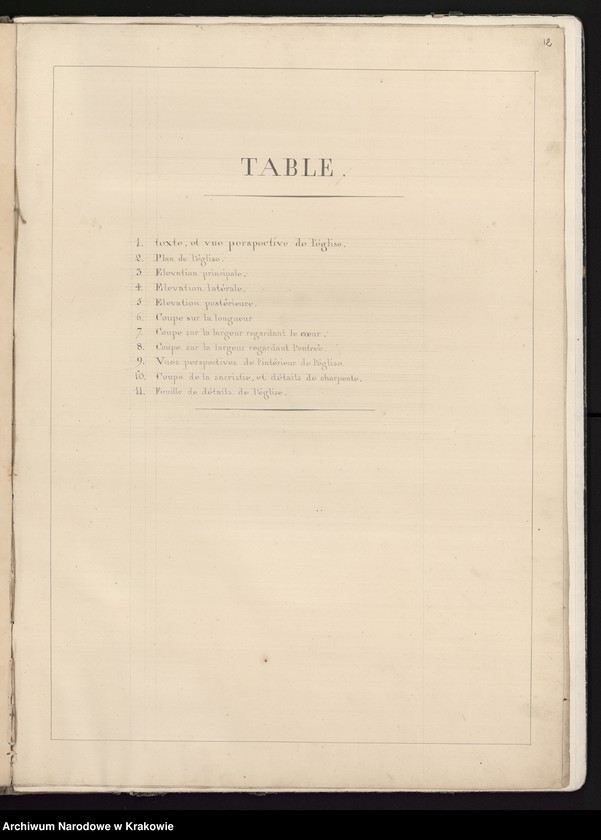 image.from.unit.number "Project d`un eglise dans le style gothique ordonne par monsieur le comte Arthur Potoski."