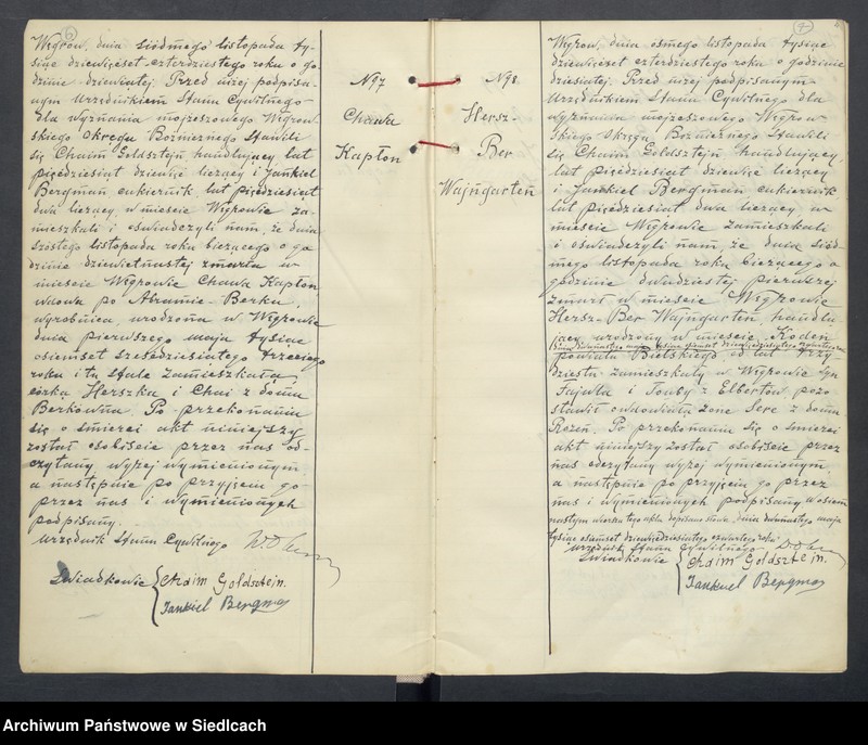 Obraz 7 z jednostki "Księga aktów zgonów wyznania mojżeszowego"