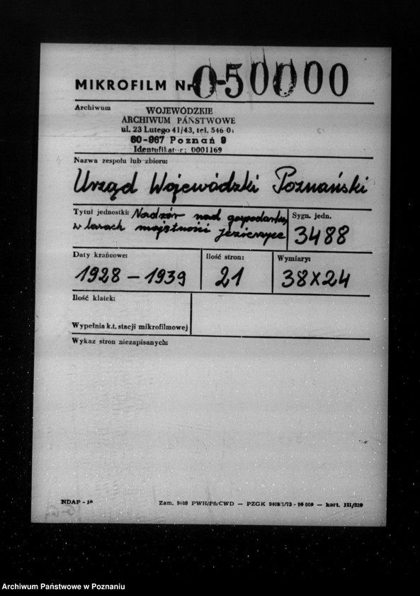 Obraz 2 z jednostki "Nadzór nad gospodarką w lasach majętności Jezierzyce"