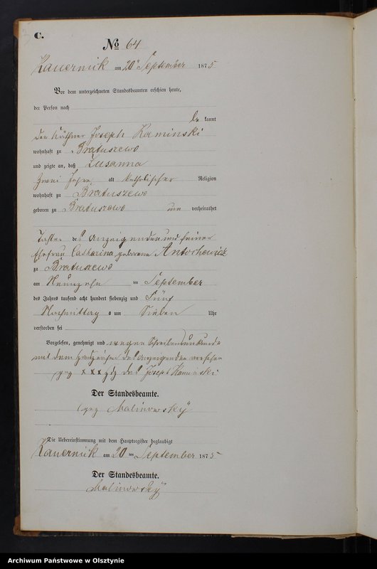 image.from.unit.number "Sterbe-Neben-Register Tom II,Nr 63 - 79"