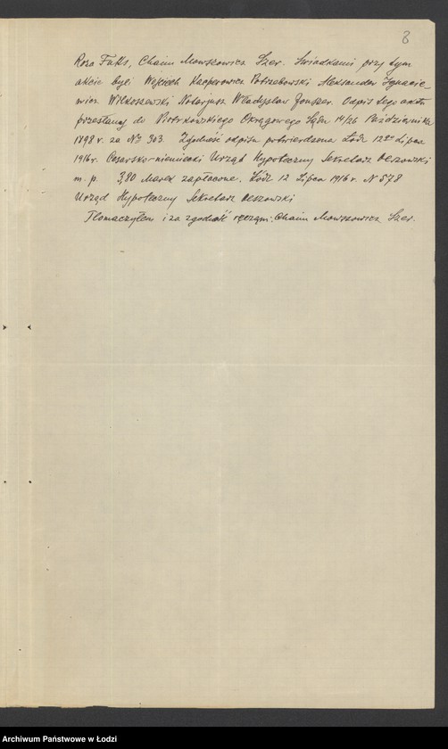 Obraz 10 z jednostki "Chaim M.Szer- sprzedaż bawełnianych odpadków"