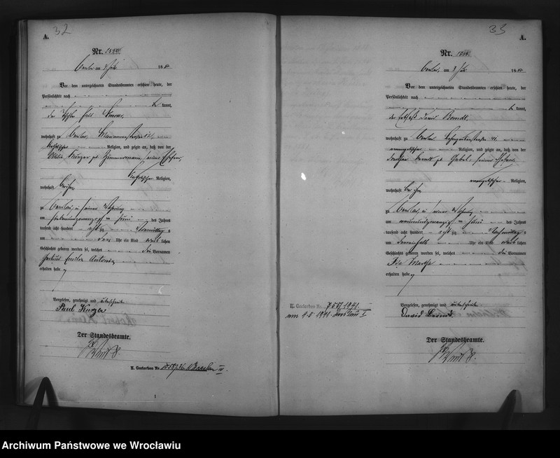 image.from.unit.number "Geburts-Haupt-Register Breslau II 1880 Band 8"