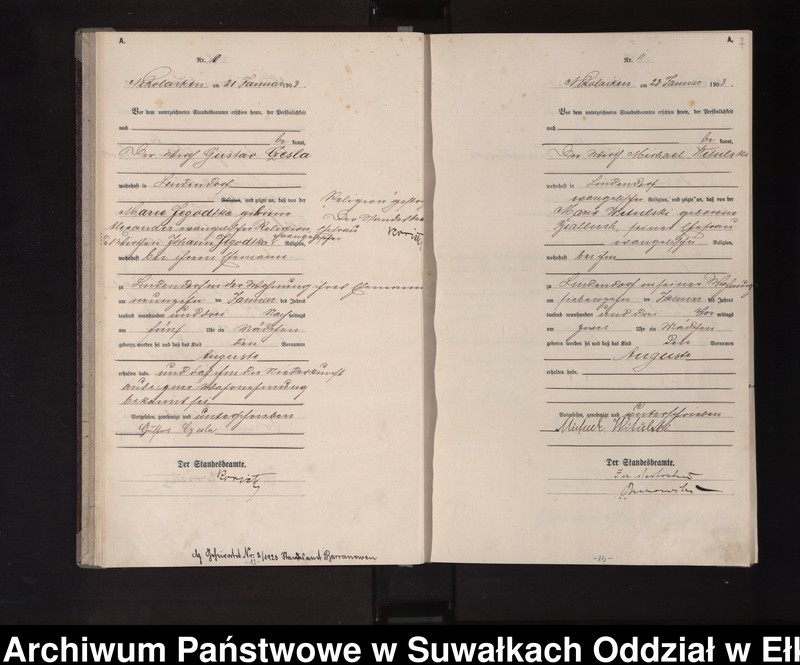 image.from.unit.number "Geburts-Haupt-Register des Königlichen Preussischen Standes-Amtes Nikolaiken Kreis Sensburg"