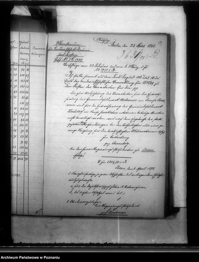 Obraz 15 z jednostki "Bildung der Draenage Genossenschaft Hochdorf Kreises Jarotschin /Wysogotówek/"