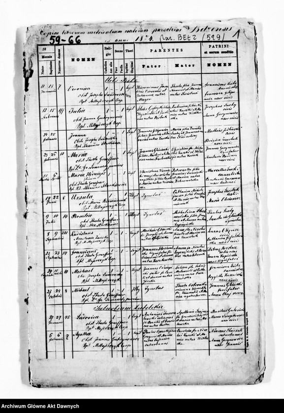 image.from.unit.number "Parafia: Bełz. Dekanat: Bełz. Kopie z ksiąg metrykalnych ur., śl., zg. dla całej parafii (miasto Bełz i wsie)."