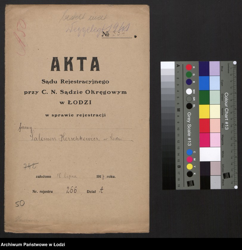 Obraz 2 z jednostki "Salomon Herschkowicz- skład sukna i kortów"