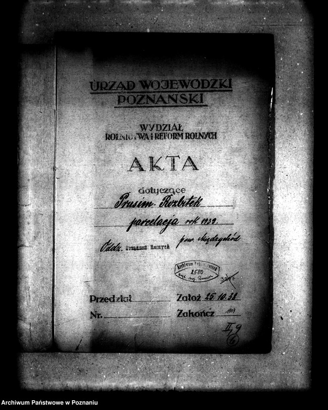 Obraz 4 z jednostki "/Majątek Prusim-Rozbitek powiatu międzychodzkiego sprawy parcelacyjne"