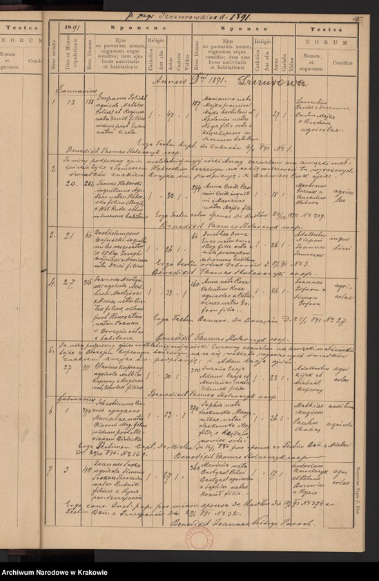 image.from.unit.number "Księga małżeństw parafii Szczurowa"