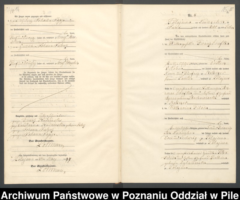 Obraz 10 z jednostki "Księga małżeństw"