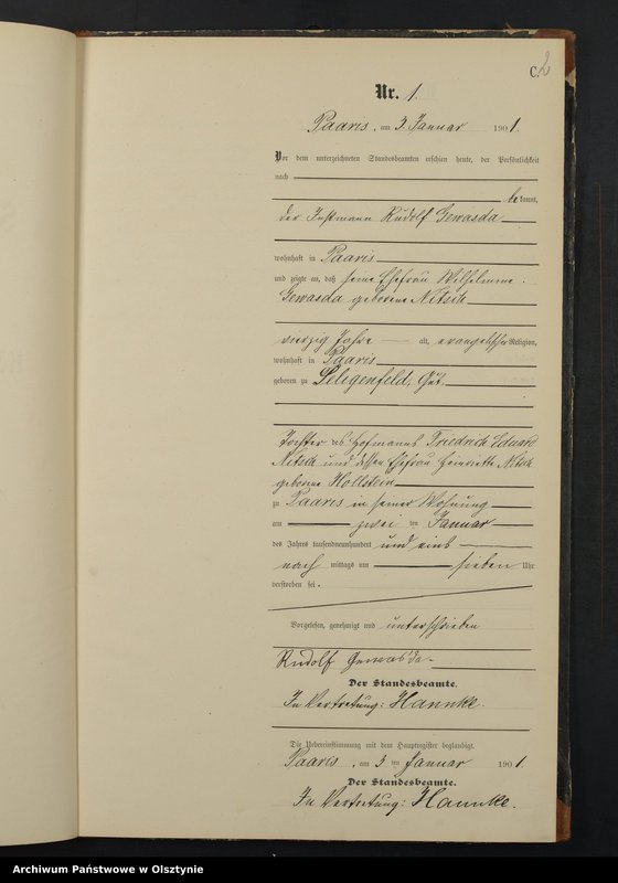 image.from.unit.number "Sterbe-Neben-Register Nr 1 - 25"